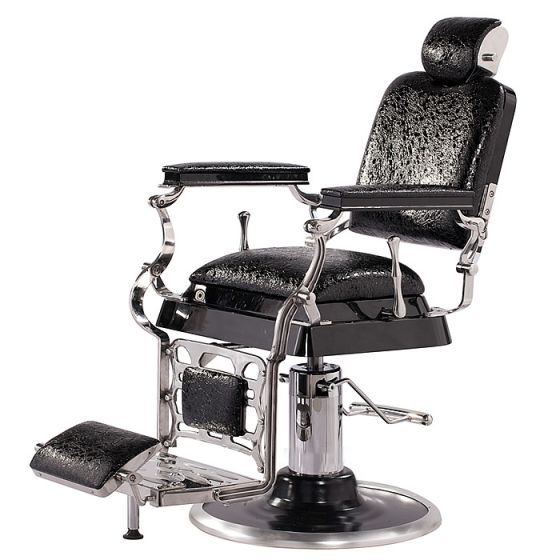 "EMPEROR" Vintage Barber Chair, Antique Barbershop Chair of Koken Style