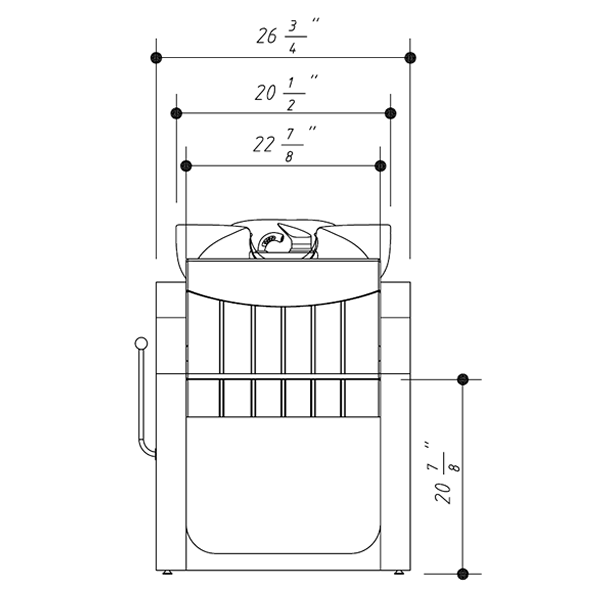 "TAPER" Shampoo Bowl Backwash Unit