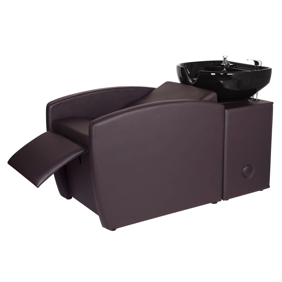 "RIO" Brown Shampoo Backwash Unit - Brown Backwash Shampoo Bowls, Brown Salon Shampoo Bowl & Chair Combo